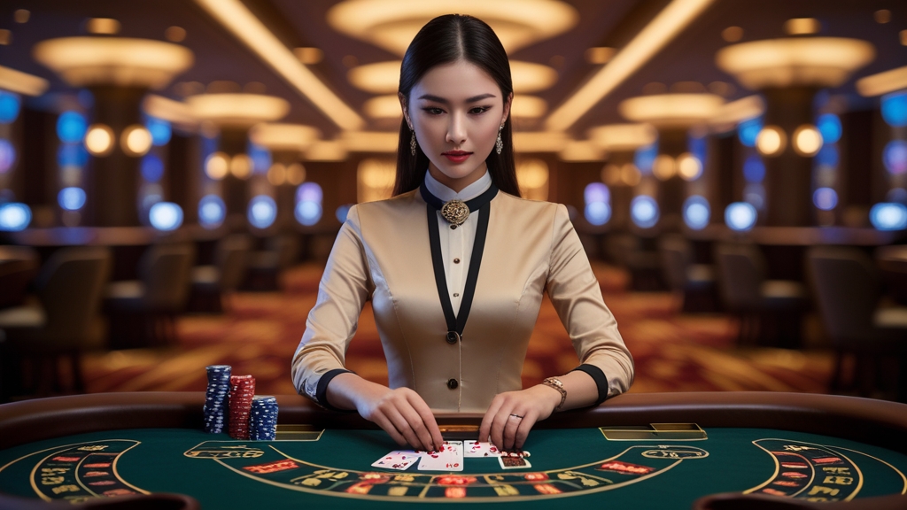 Sòng bài 88CLB dealer xinh đẹp baccarat